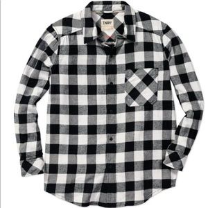 Aritzia TNA Buffalo Plaid (Grey/Black) Shirt